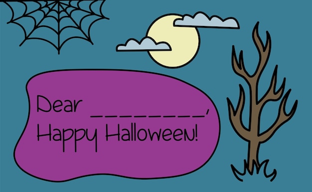 Tarjeta de felicitación de Halloween
