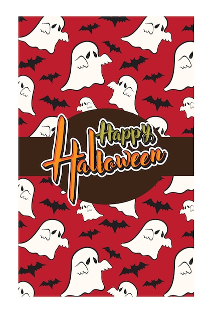 Vector tarjeta de felicitación de halloween