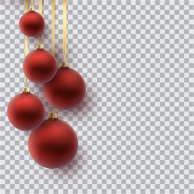 Vector tarjeta de felicitación de navidad. bola de navidad roja, con adorno y lentejuelas. aislado sobre fondo blanco.