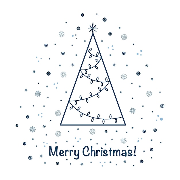 Tarjeta de felicitación de Navidad feliz. Cartel de feliz año nuevo. Plantilla de tema de invierno para diseño y decoración de tarjetas de felicitación e invitación.