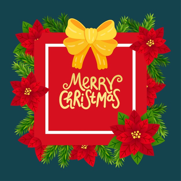 Tarjeta de felicitación de Navidad feliz.