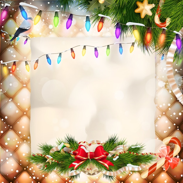 Tarjeta de felicitación de Navidad.