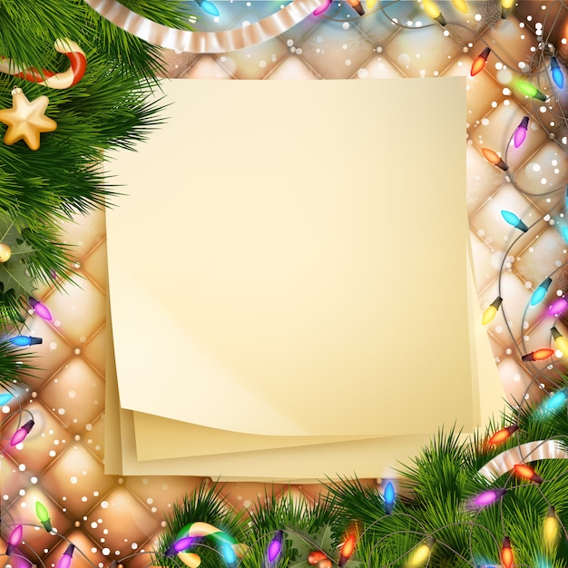 Tarjeta de felicitación de Navidad.