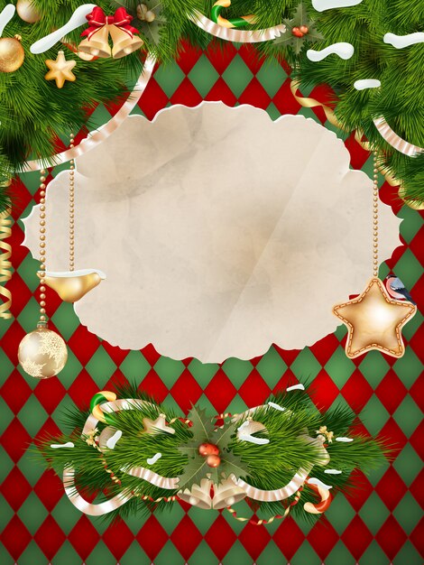 tarjeta de felicitación de navidad
