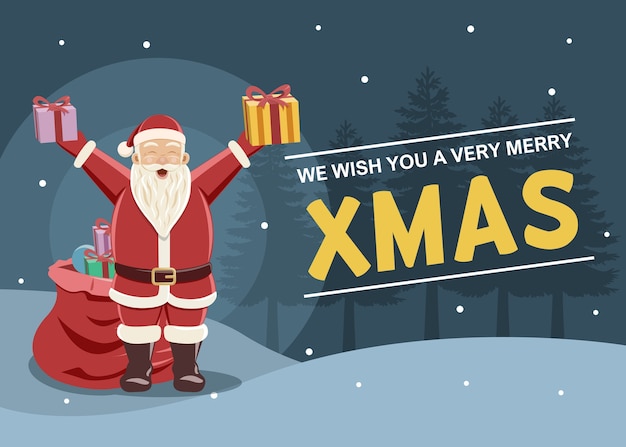 Tarjeta de felicitación de Navidad