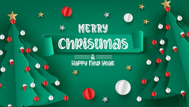Tarjeta de felicitación de Navidad.