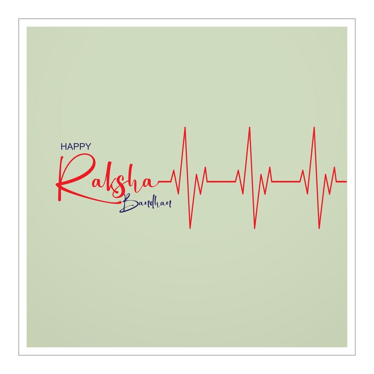 Tarjeta de felicitación raksha bandhan con diseño de estilo étnico