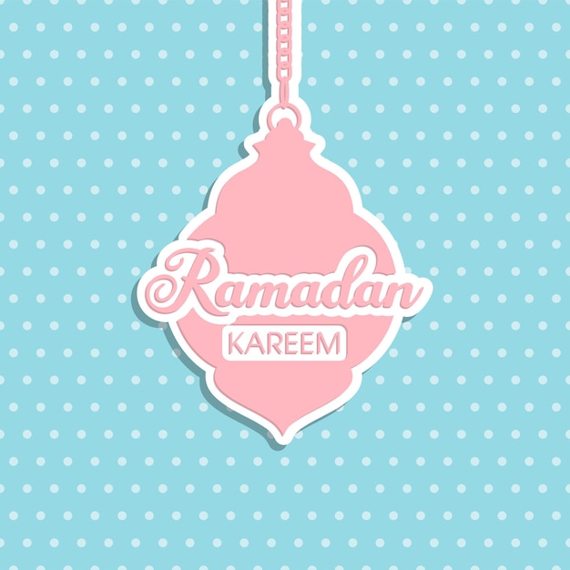 Vector tarjeta de felicitación de ramadán para la celebración del festival de la comunidad musulmana