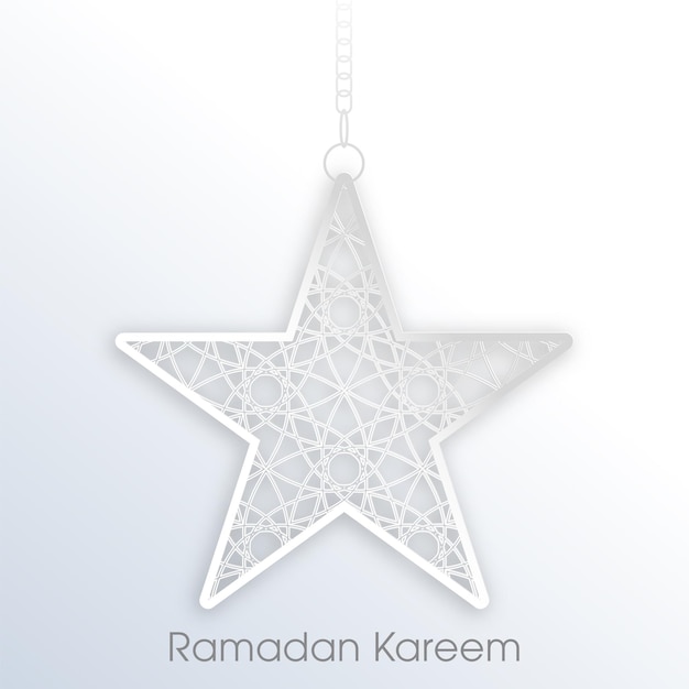 Tarjeta de felicitación de Ramadán Kareem para la celebración del festival de la comunidad musulmana