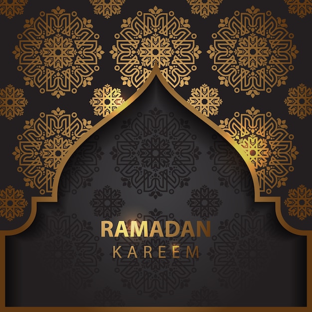 Tarjeta de felicitación de Ramadán Kareem