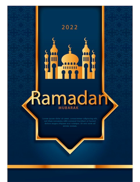 Tarjeta de felicitación para el Ramadán