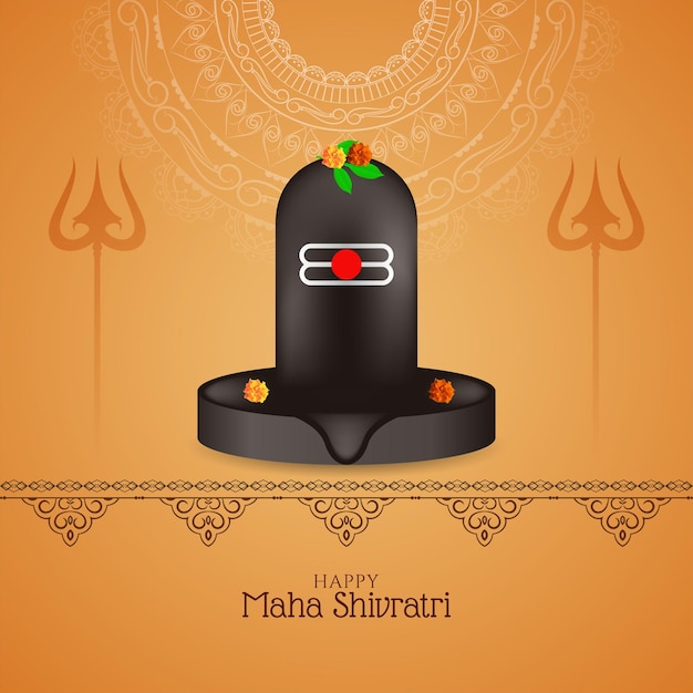 Tarjeta de felicitación religiosa Maha Shivratri