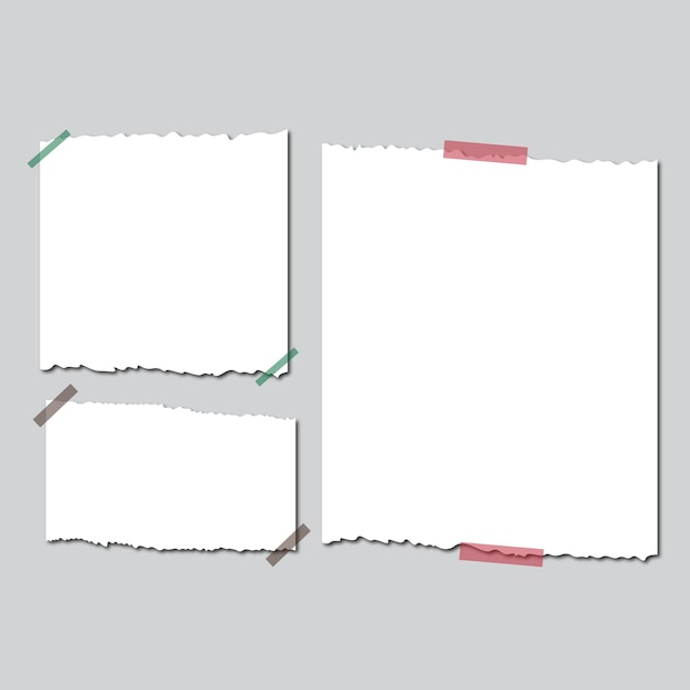 tarjeta de felicitación vectorial en forma de papel rasgado
