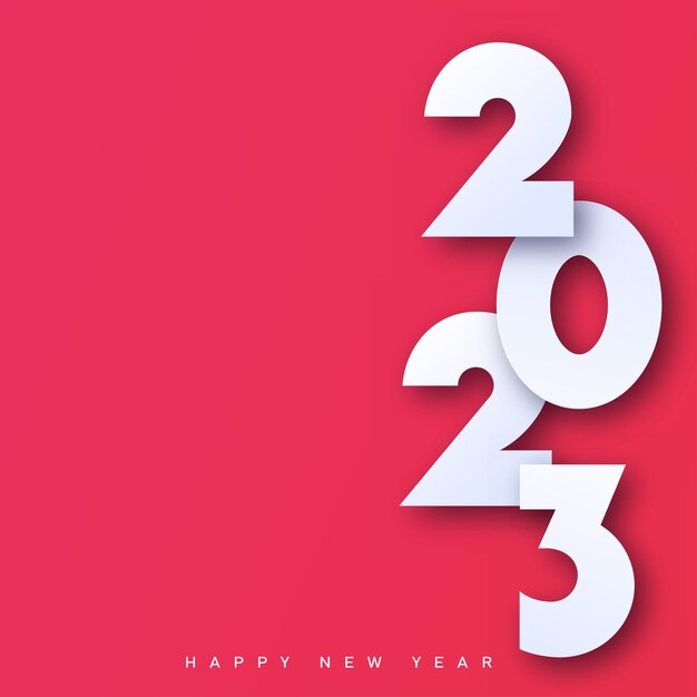 Tarjeta de feliz año nuevo y feliz Navidad con texto 3d Vector
