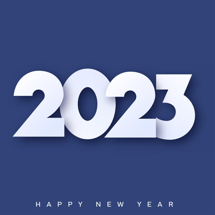 Vector tarjeta de feliz año nuevo y feliz navidad con texto 3d vector