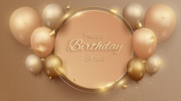 Feliz Cumpleaños 40 Cuarenta Años, Diseño De Lujo Con Número De Globo  Dorado Y Decoración De Confeti Dorado. Ideal Para Invitaciones A Fiestas O  Tarjetas De Felicitación. Ilustraciones svg, vectoriales, clip art