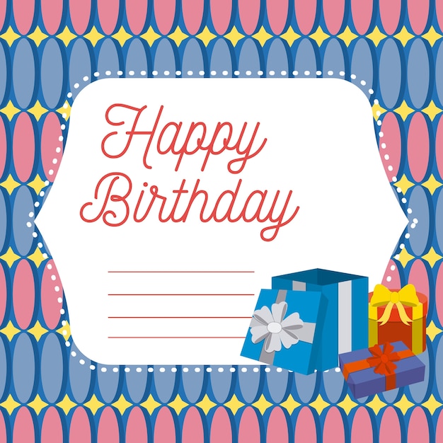 Tarjeta del feliz cumpleaños