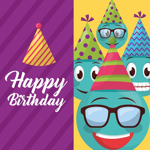 Vector tarjeta de feliz cumpleaños