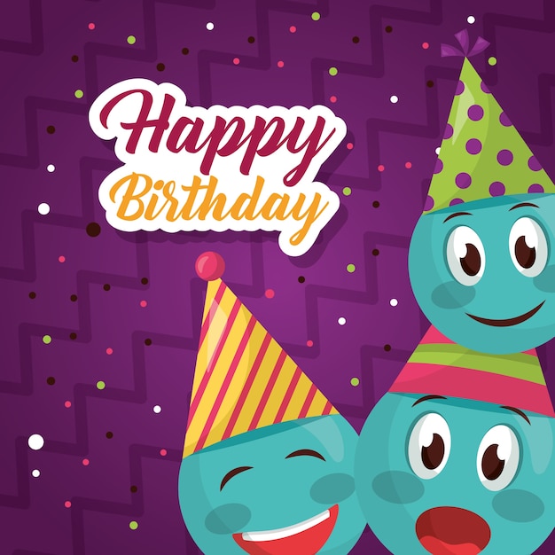 Vector tarjeta de feliz cumpleaños