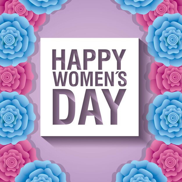 Tarjeta de feliz día de la mujer