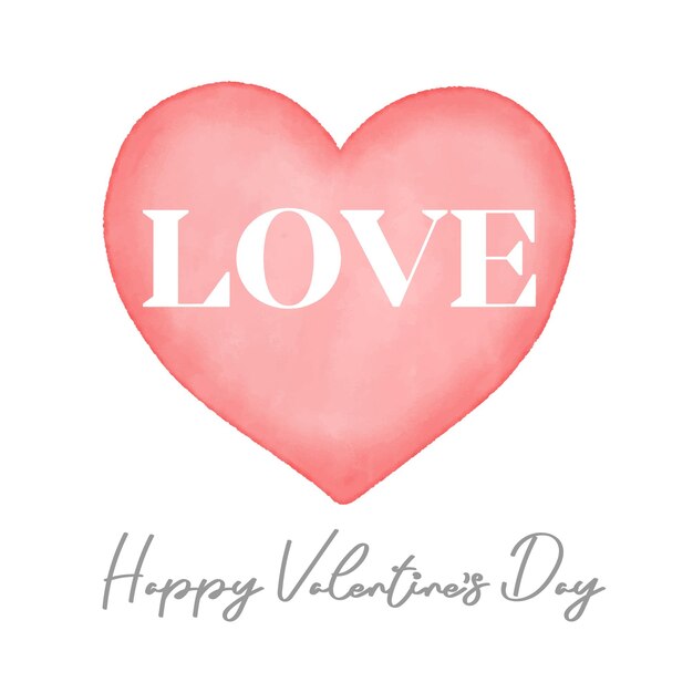 Tarjeta de feliz día de San Valentín con corazones