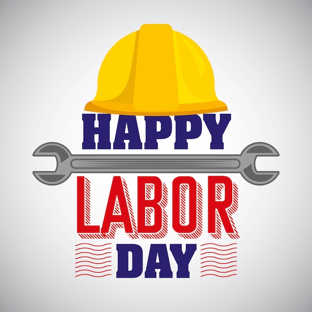 Tarjeta feliz día del trabajo