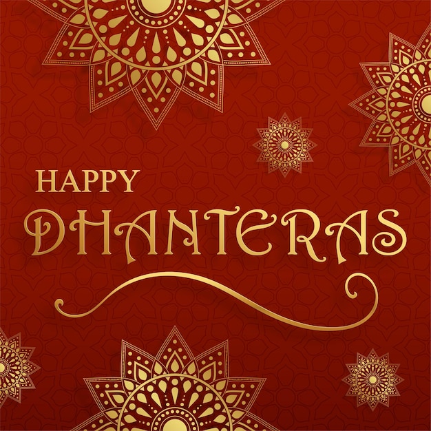 Tarjeta feliz festival dhanteras