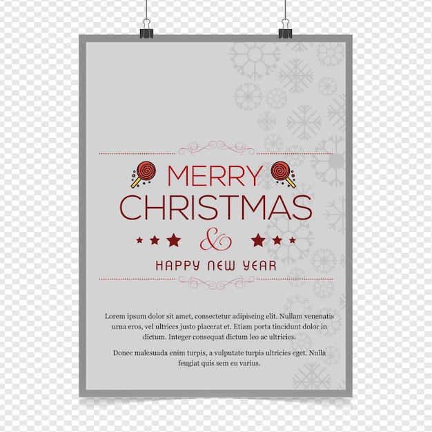 Tarjeta de feliz Navidad con el vector de diseño creativo