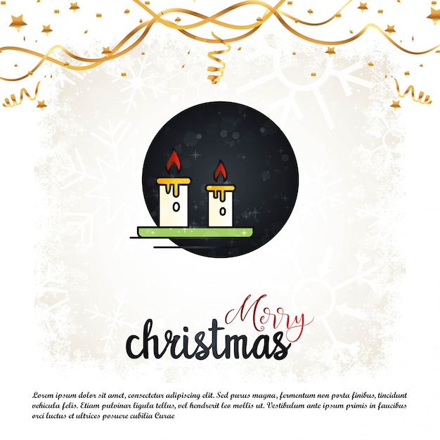 Tarjeta de feliz navidad