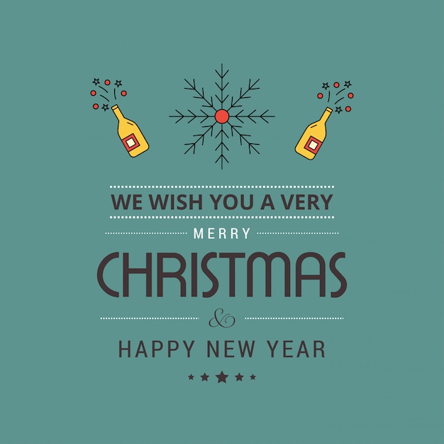 Tarjeta de feliz navidad
