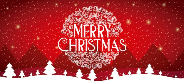 Tarjeta de feliz navidad