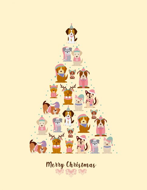 Tarjeta de feliz navidad