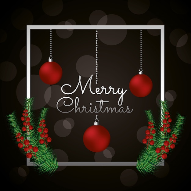 Tarjeta de feliz navidad