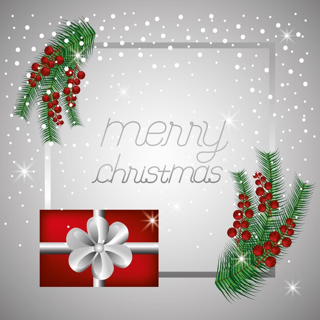 Tarjeta de feliz navidad