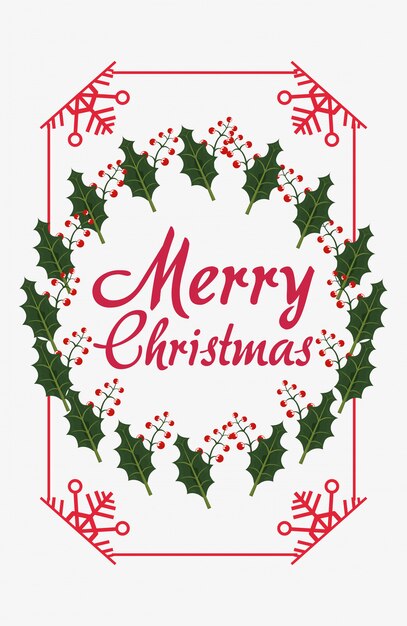 Tarjeta de feliz navidad