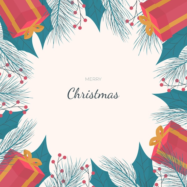 Tarjeta de feliz navidad