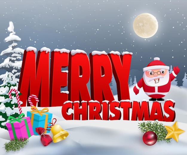 Tarjeta de feliz Navidad