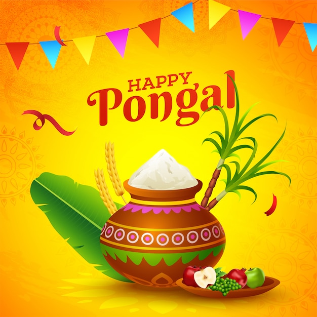 Tarjeta feliz pongal