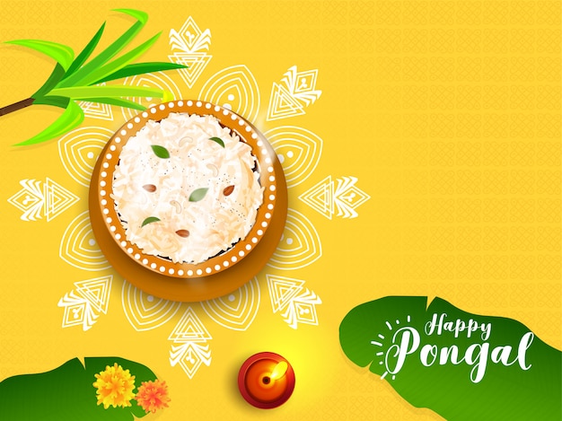 Tarjeta feliz pongal