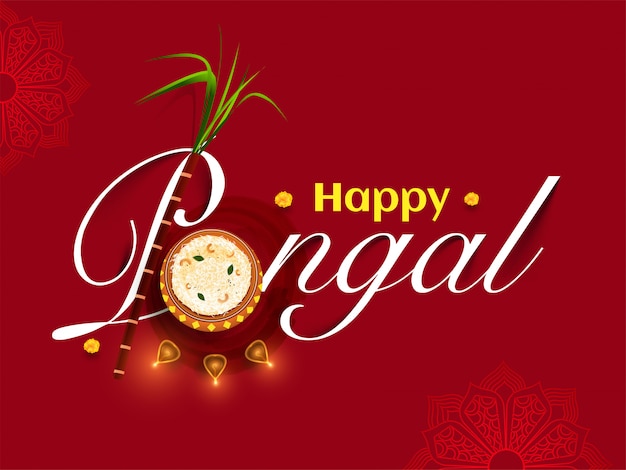 Tarjeta feliz Pongal