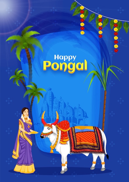 Tarjeta feliz pongal