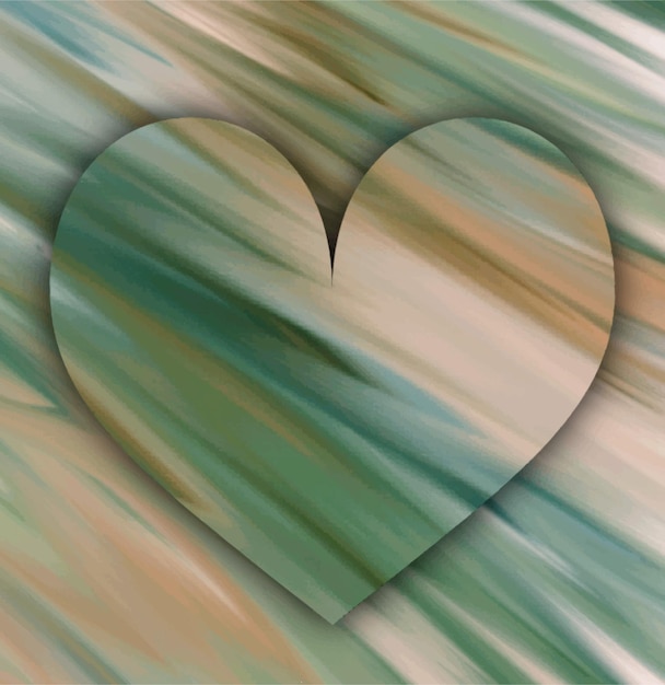 Tarjeta de fondo de amor ilustración 2d marco en forma de corazón sentimientos y ocasión de celebración