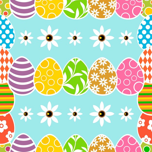 Tarjeta de fondo de Pascua perfectaIlustración vectorial