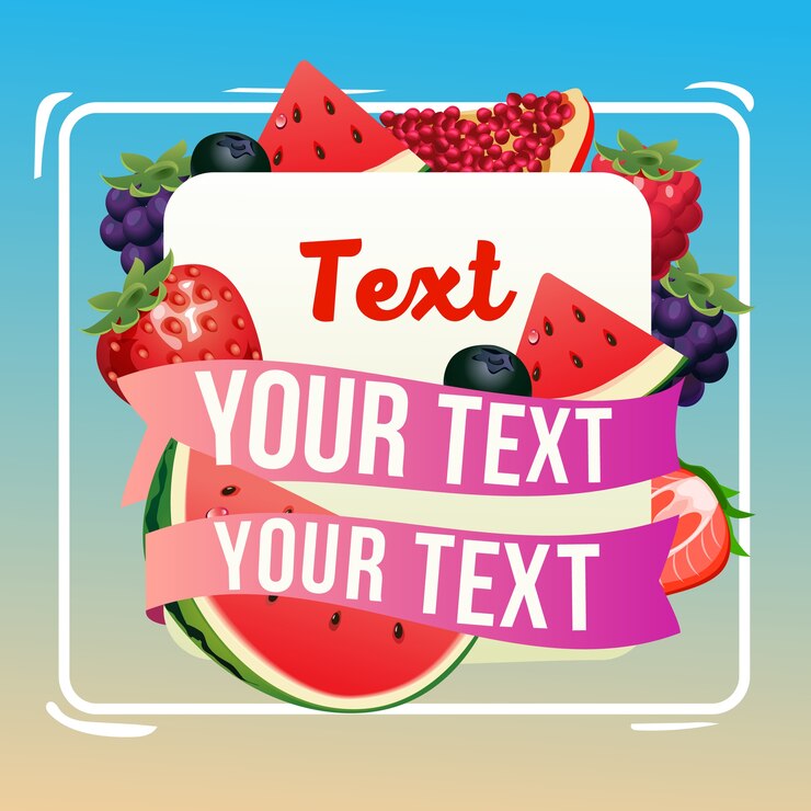 tarjeta de fruta mixta