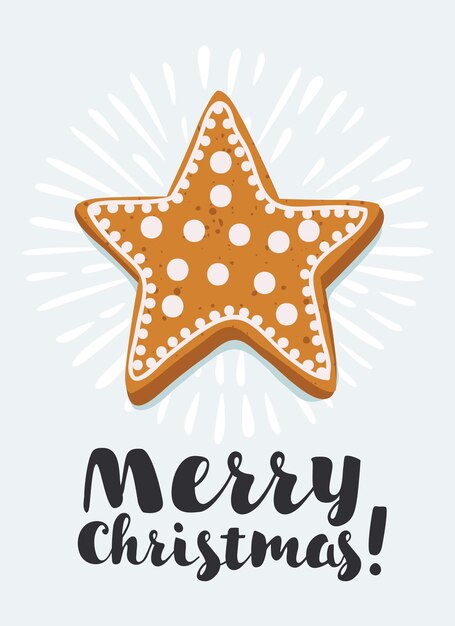 Tarjeta de galletas de Navidad