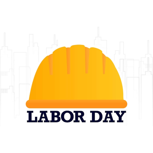 Vector tarjeta happy labor day