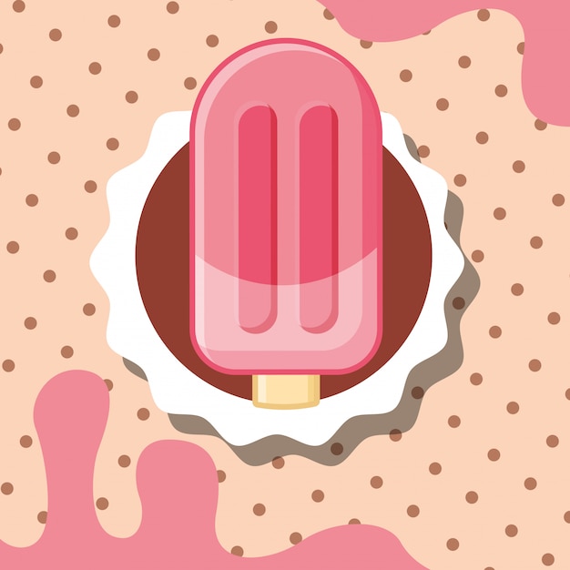 Vector tarjeta de helado