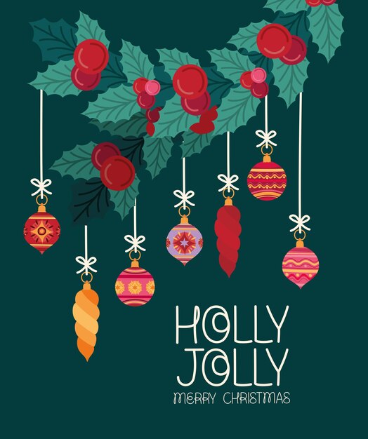 Tarjeta de Holly Jolly