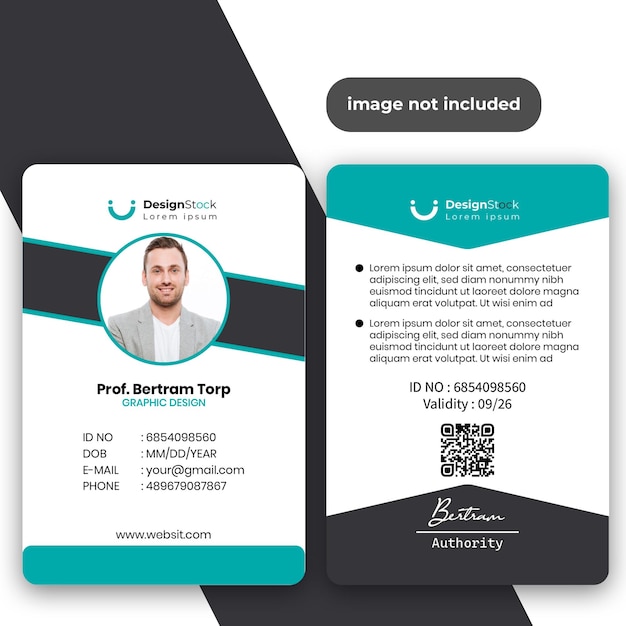 tarjeta de identificación de la empresa