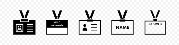 Tarjeta de identificación tarjeta de identificación tarjeta de nombre para la oficina mi nombre es tarjeta plantilla de introducción